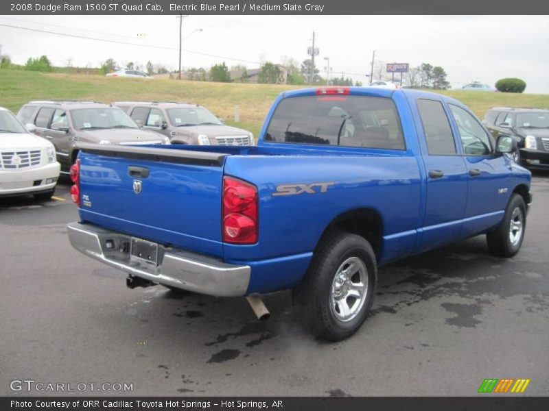 Electric Blue Pearl / Medium Slate Gray 2008 Dodge Ram 1500 ST Quad Cab