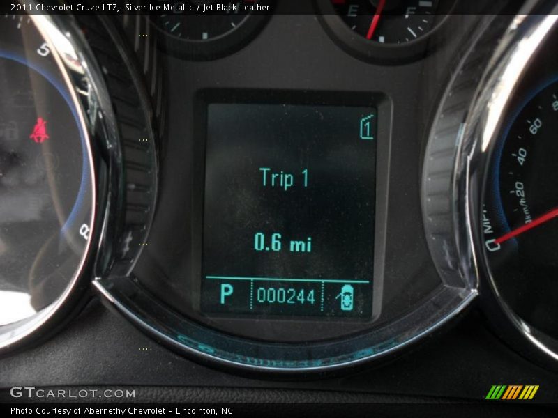 Silver Ice Metallic / Jet Black Leather 2011 Chevrolet Cruze LTZ