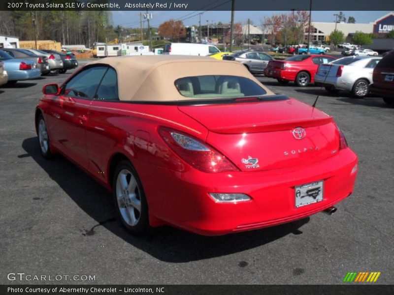  2007 Solara SLE V6 Convertible Absolutely Red