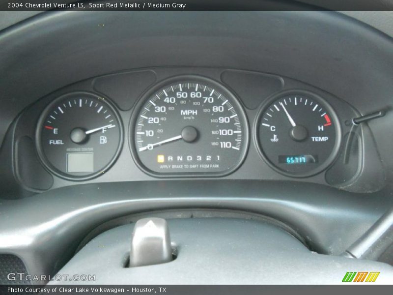 Sport Red Metallic / Medium Gray 2004 Chevrolet Venture LS