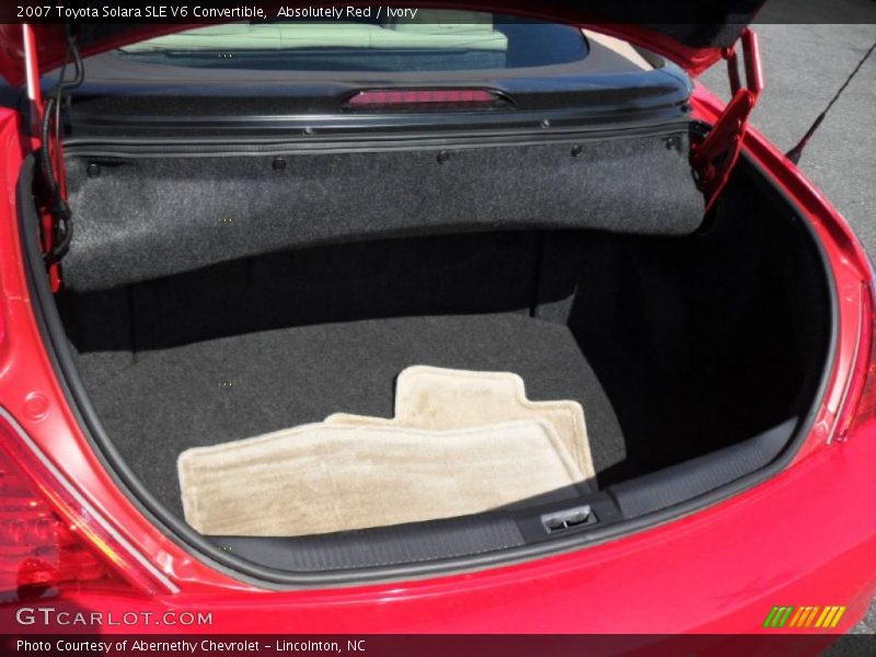  2007 Solara SLE V6 Convertible Trunk