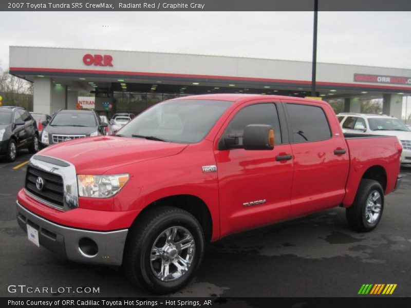 Radiant Red / Graphite Gray 2007 Toyota Tundra SR5 CrewMax