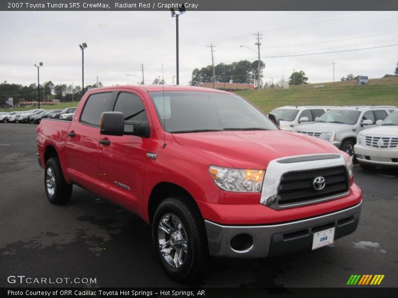 Radiant Red / Graphite Gray 2007 Toyota Tundra SR5 CrewMax