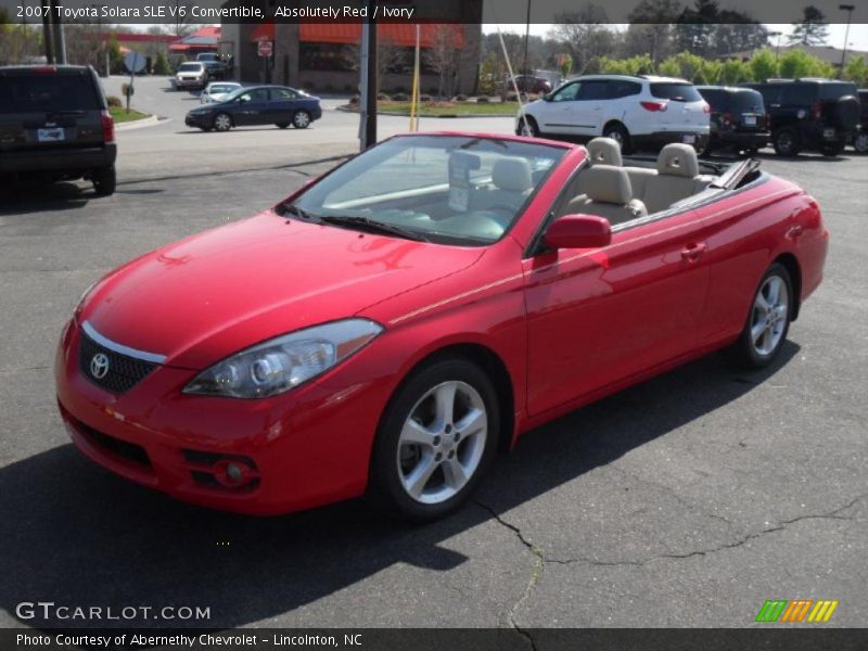  2007 Solara SLE V6 Convertible Absolutely Red
