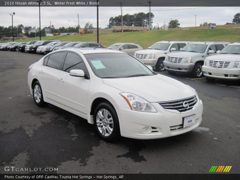 Winter Frost White / Blond 2010 Nissan Altima 2.5 SL