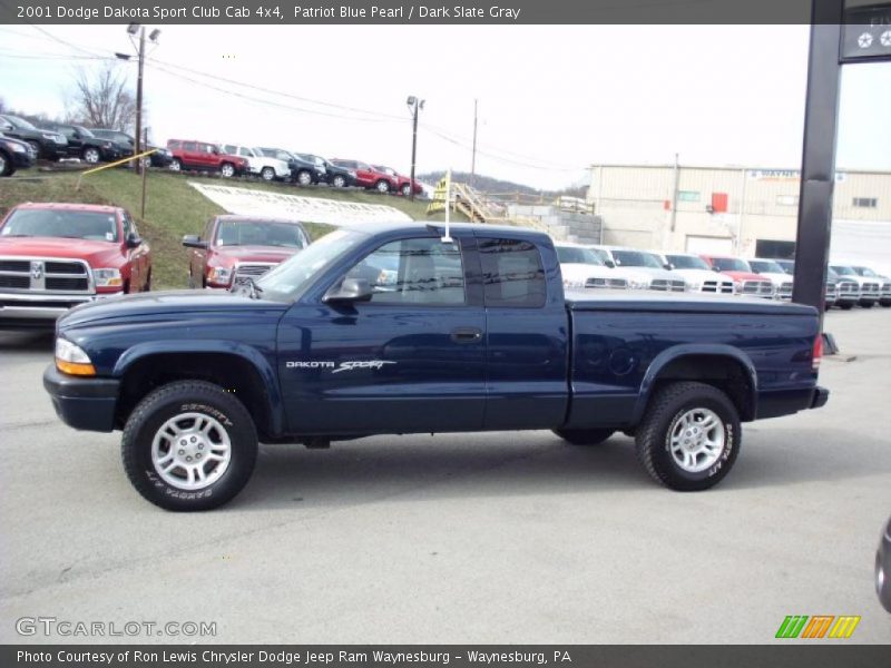  2001 Dakota Sport Club Cab 4x4 Patriot Blue Pearl