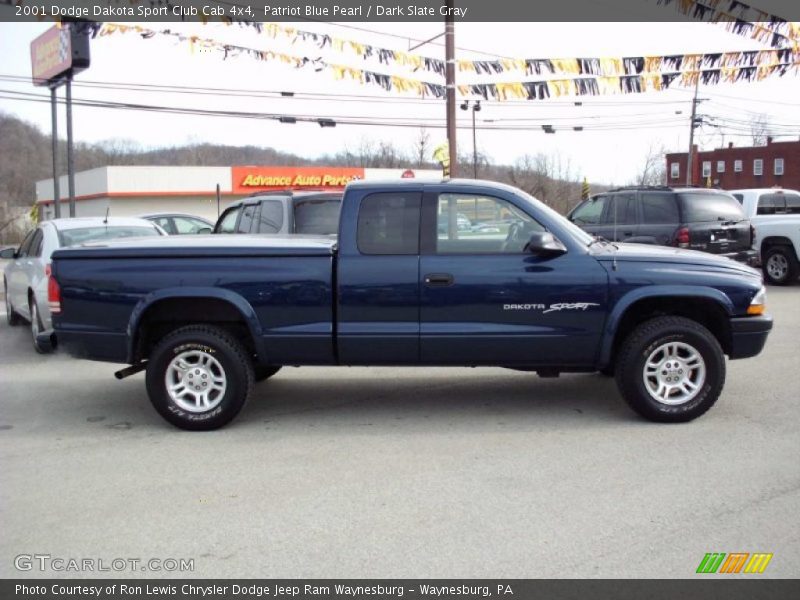 2001 Dakota Sport Club Cab 4x4 Patriot Blue Pearl
