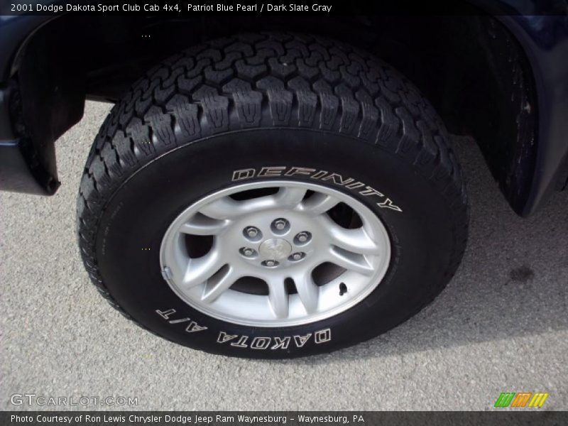 Patriot Blue Pearl / Dark Slate Gray 2001 Dodge Dakota Sport Club Cab 4x4
