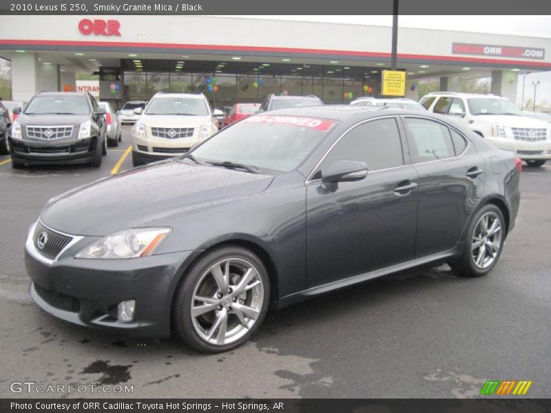 Smoky Granite Mica / Black 2010 Lexus IS 250