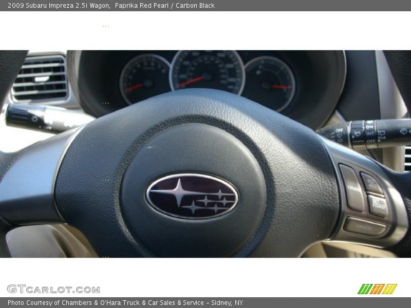 Paprika Red Pearl / Carbon Black 2009 Subaru Impreza 2.5i Wagon