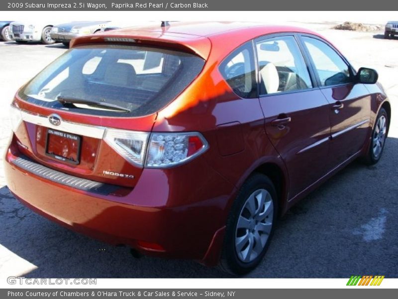 Paprika Red Pearl / Carbon Black 2009 Subaru Impreza 2.5i Wagon