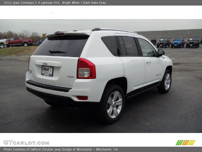 Bright White / Dark Slate Gray 2011 Jeep Compass 2.4 Latitude 4x4