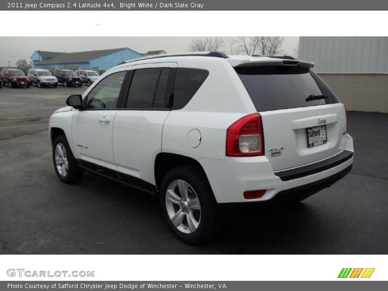 Bright White / Dark Slate Gray 2011 Jeep Compass 2.4 Latitude 4x4