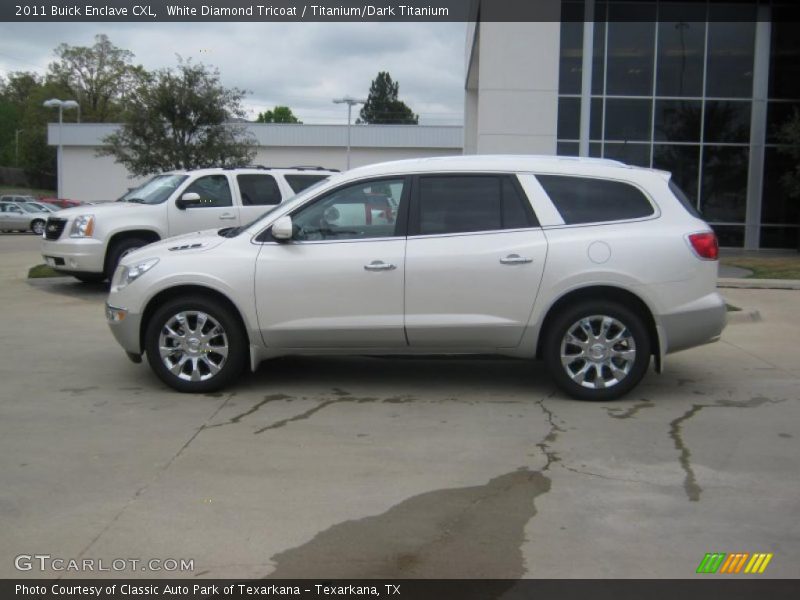 White Diamond Tricoat / Titanium/Dark Titanium 2011 Buick Enclave CXL