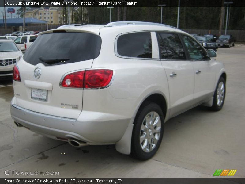 White Diamond Tricoat / Titanium/Dark Titanium 2011 Buick Enclave CXL