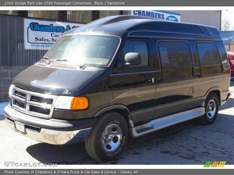 Black / Sandstone 2003 Dodge Ram Van 1500 Passenger Conversion