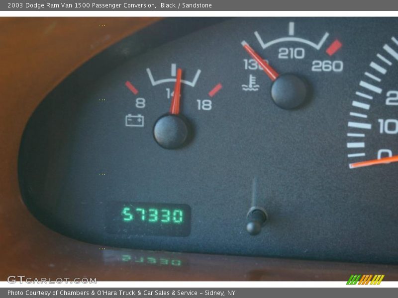 Black / Sandstone 2003 Dodge Ram Van 1500 Passenger Conversion