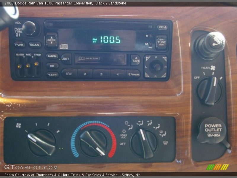 Black / Sandstone 2003 Dodge Ram Van 1500 Passenger Conversion