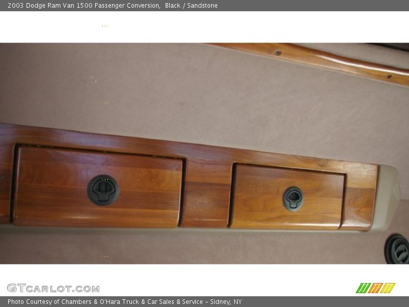 Black / Sandstone 2003 Dodge Ram Van 1500 Passenger Conversion