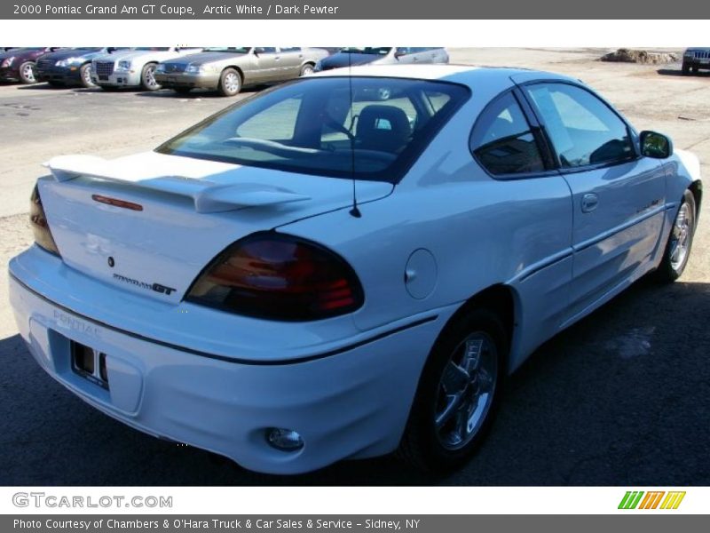 Arctic White / Dark Pewter 2000 Pontiac Grand Am GT Coupe