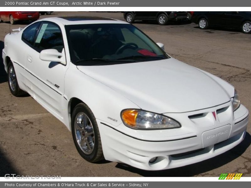 Arctic White / Dark Pewter 2000 Pontiac Grand Am GT Coupe