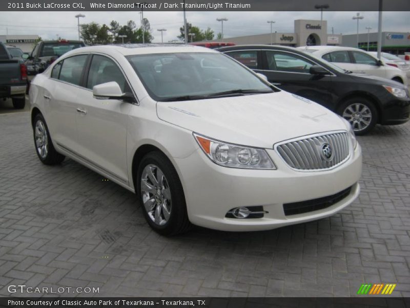 White Diamond Tricoat / Dark Titanium/Light Titanium 2011 Buick LaCrosse CXL