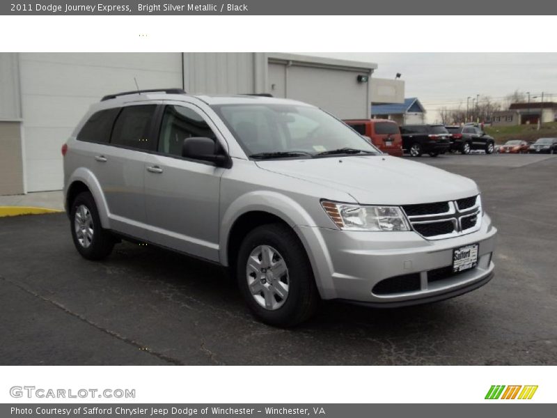 Bright Silver Metallic / Black 2011 Dodge Journey Express