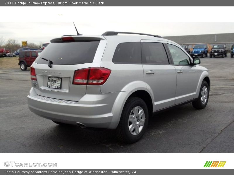 Bright Silver Metallic / Black 2011 Dodge Journey Express