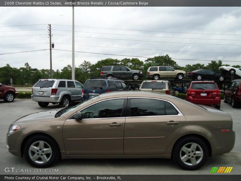 Amber Bronze Metallic / Cocoa/Cashmere Beige 2008 Chevrolet Malibu LS Sedan