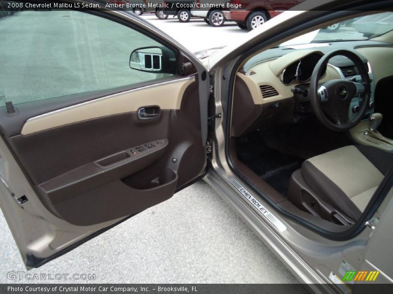 Amber Bronze Metallic / Cocoa/Cashmere Beige 2008 Chevrolet Malibu LS Sedan