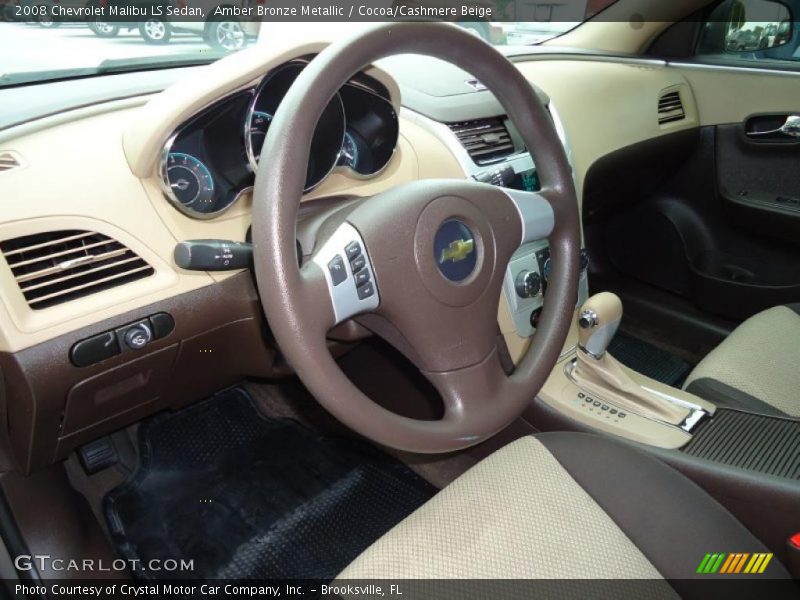 Amber Bronze Metallic / Cocoa/Cashmere Beige 2008 Chevrolet Malibu LS Sedan