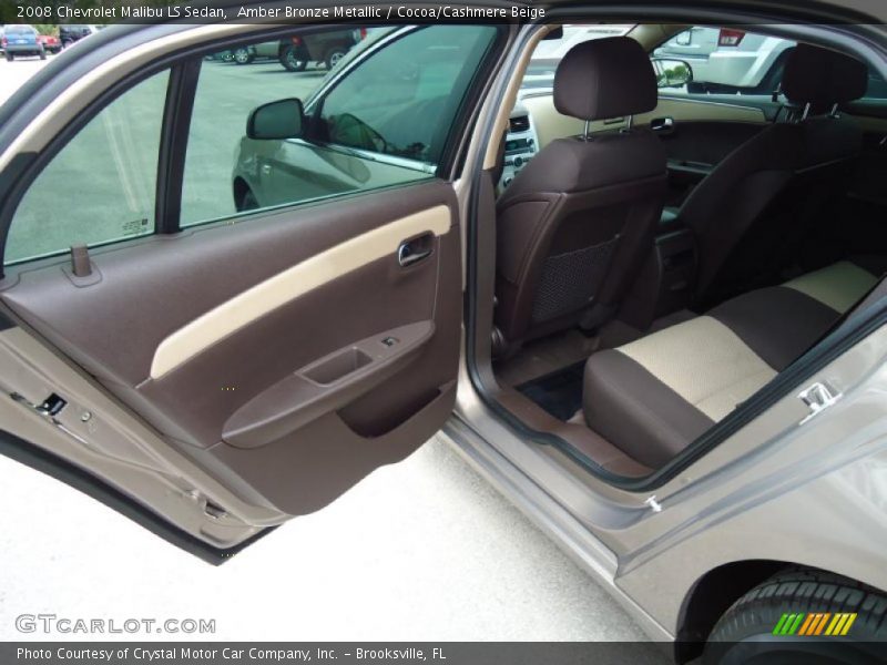 Amber Bronze Metallic / Cocoa/Cashmere Beige 2008 Chevrolet Malibu LS Sedan