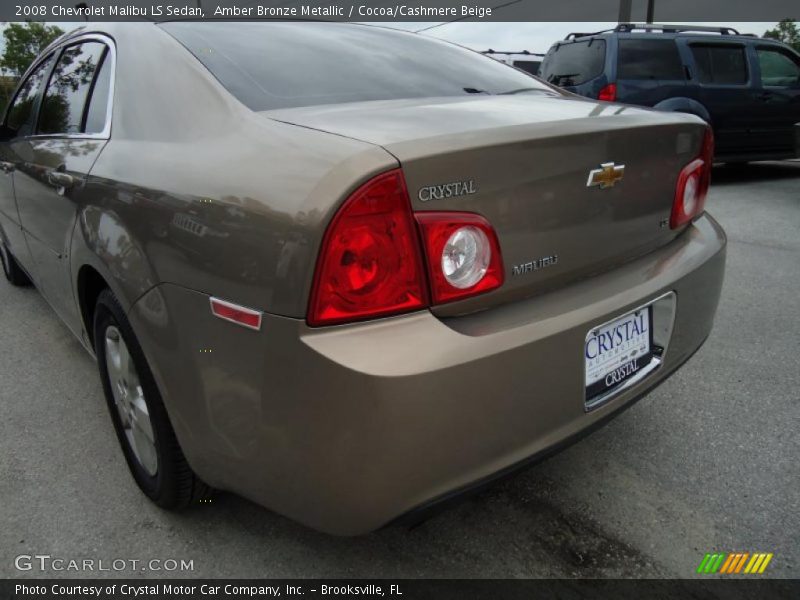 Amber Bronze Metallic / Cocoa/Cashmere Beige 2008 Chevrolet Malibu LS Sedan