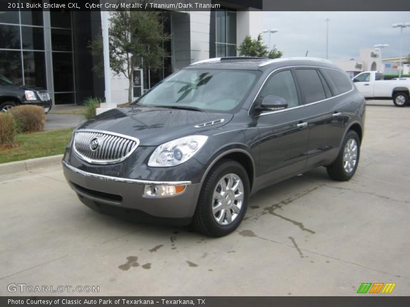 Cyber Gray Metallic / Titanium/Dark Titanium 2011 Buick Enclave CXL