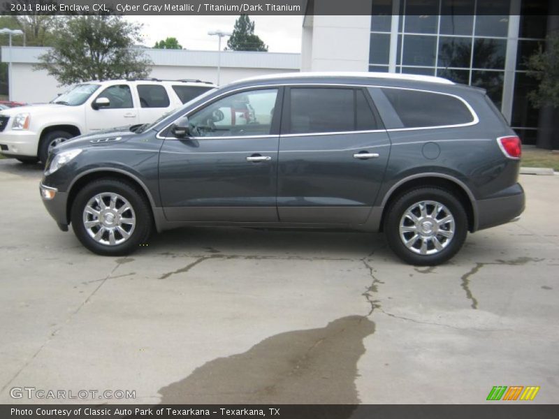 Cyber Gray Metallic / Titanium/Dark Titanium 2011 Buick Enclave CXL