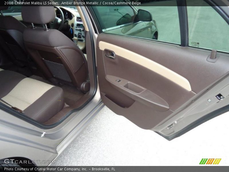 Amber Bronze Metallic / Cocoa/Cashmere Beige 2008 Chevrolet Malibu LS Sedan