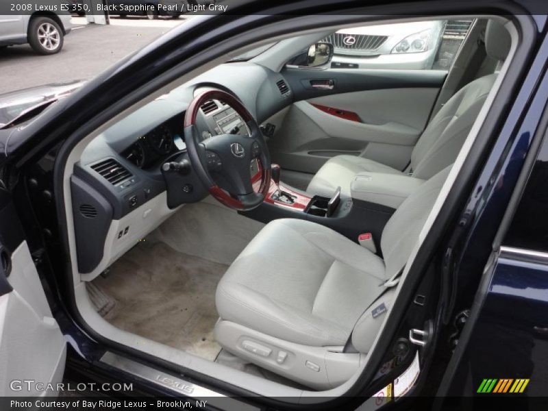 Black Sapphire Pearl / Light Gray 2008 Lexus ES 350