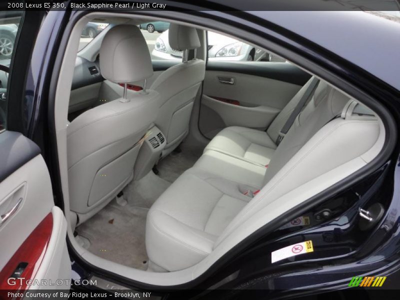 Black Sapphire Pearl / Light Gray 2008 Lexus ES 350