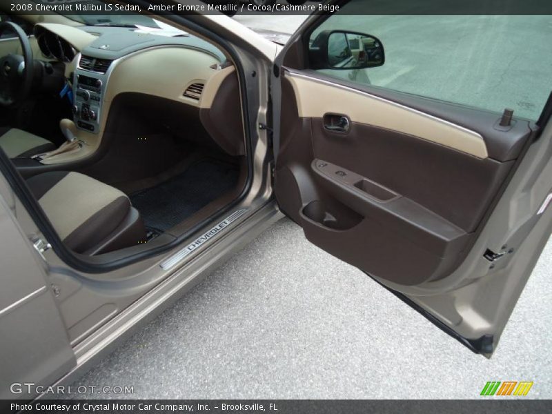 Amber Bronze Metallic / Cocoa/Cashmere Beige 2008 Chevrolet Malibu LS Sedan