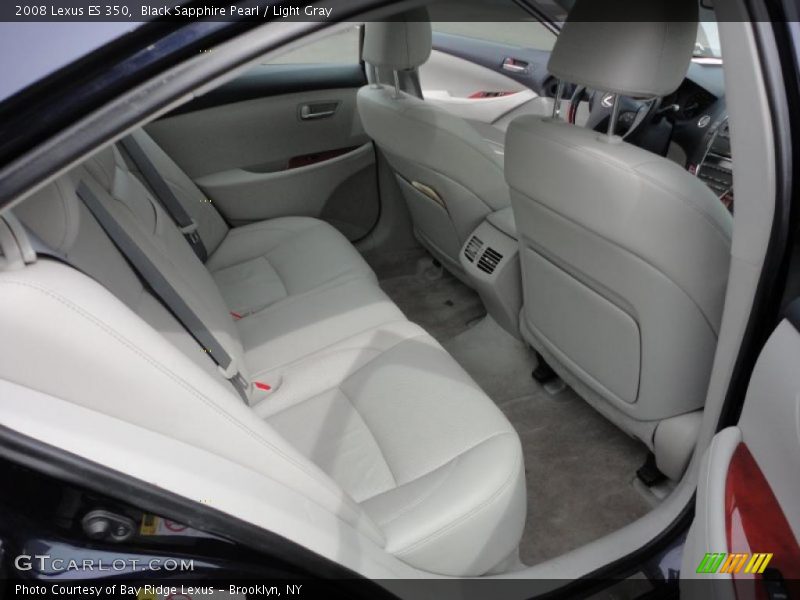 Black Sapphire Pearl / Light Gray 2008 Lexus ES 350