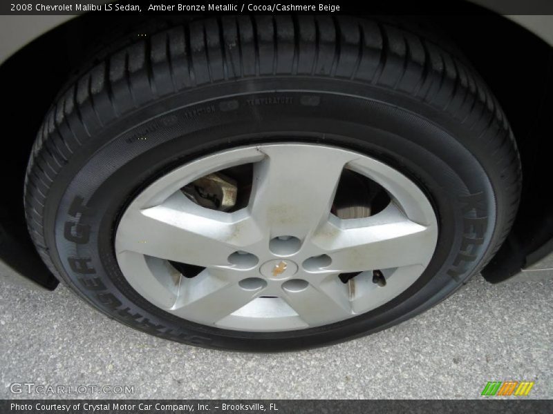 Amber Bronze Metallic / Cocoa/Cashmere Beige 2008 Chevrolet Malibu LS Sedan