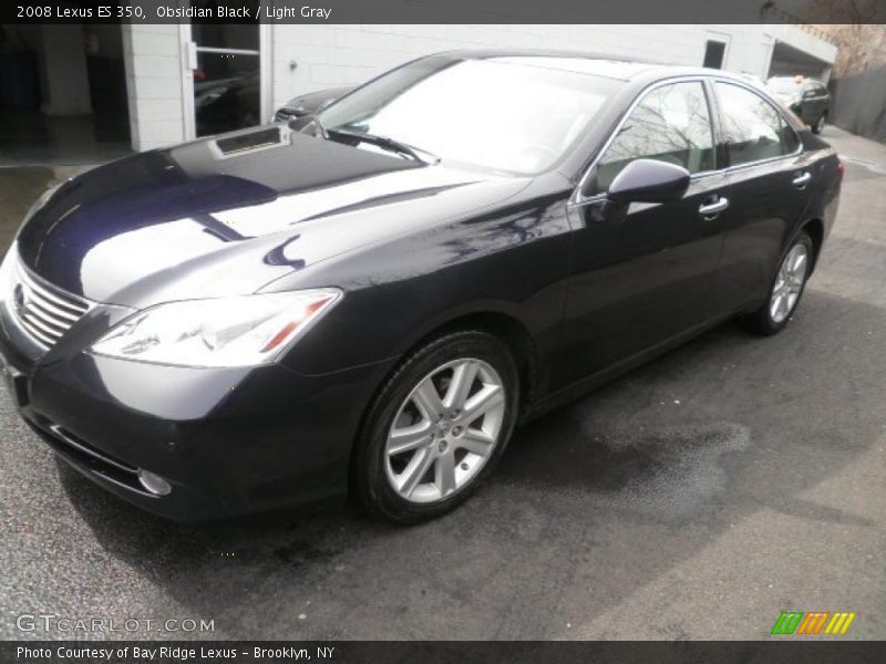 Obsidian Black / Light Gray 2008 Lexus ES 350
