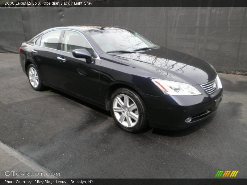 Obsidian Black / Light Gray 2008 Lexus ES 350
