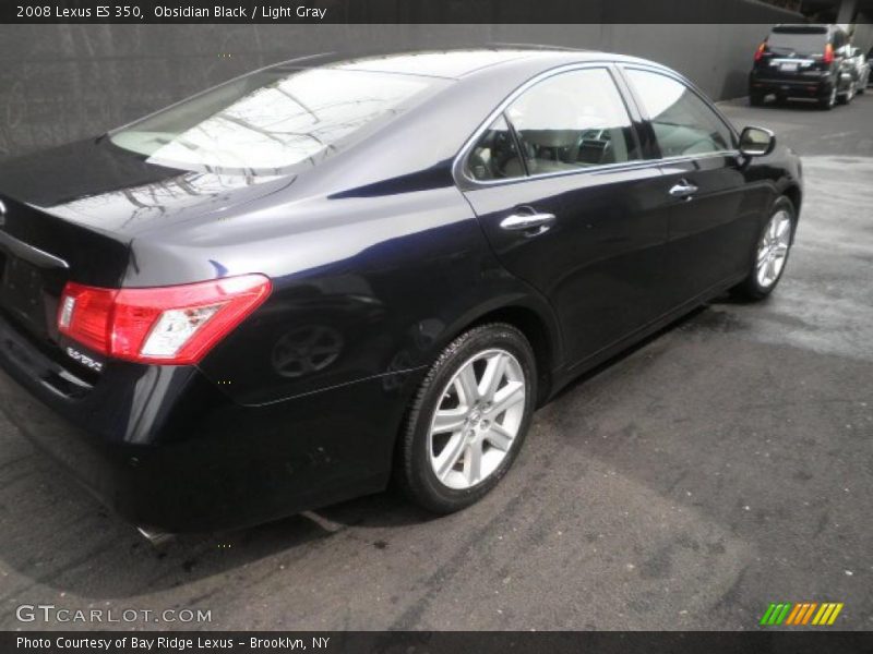 Obsidian Black / Light Gray 2008 Lexus ES 350