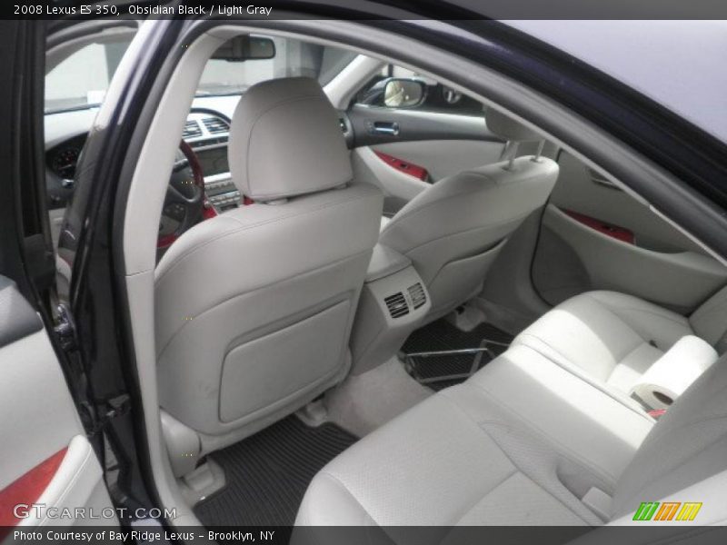 Obsidian Black / Light Gray 2008 Lexus ES 350