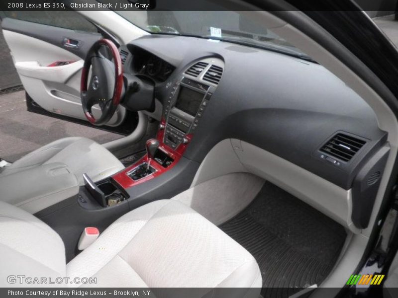 Obsidian Black / Light Gray 2008 Lexus ES 350