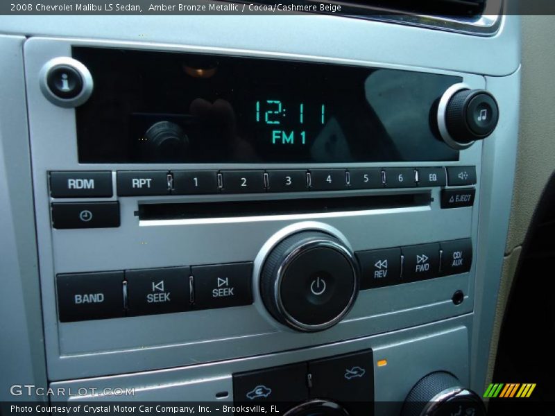 Amber Bronze Metallic / Cocoa/Cashmere Beige 2008 Chevrolet Malibu LS Sedan