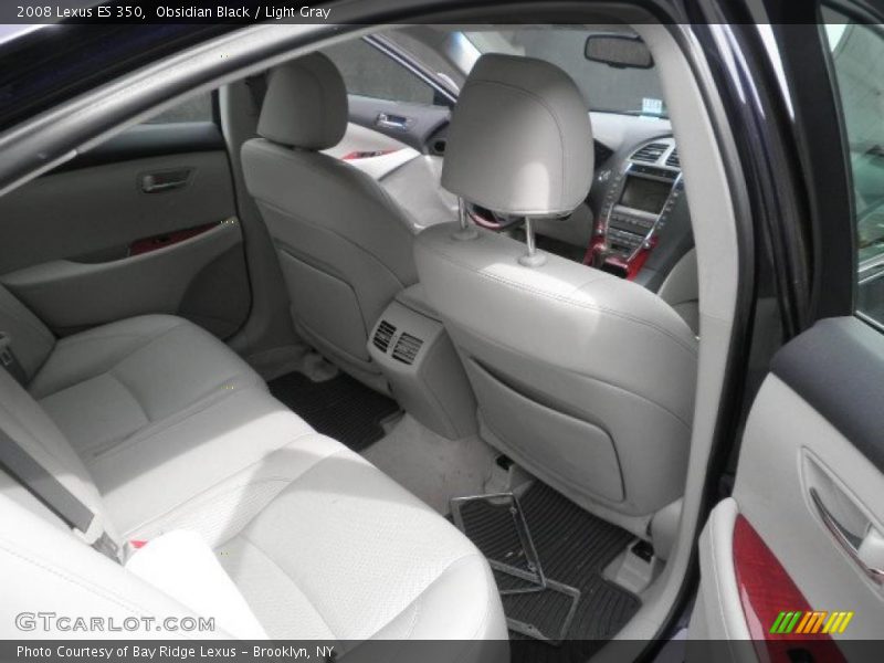 Obsidian Black / Light Gray 2008 Lexus ES 350