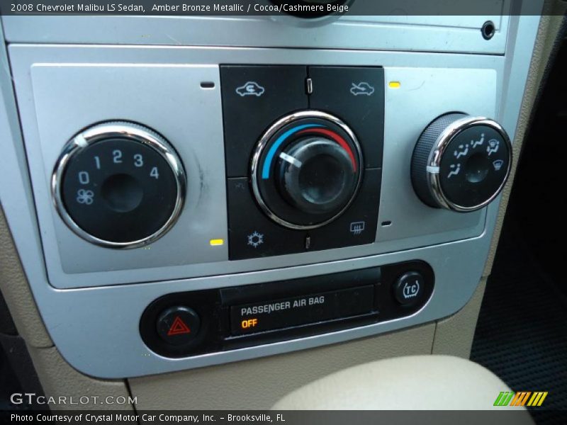 Amber Bronze Metallic / Cocoa/Cashmere Beige 2008 Chevrolet Malibu LS Sedan