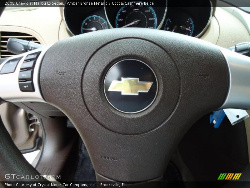 Amber Bronze Metallic / Cocoa/Cashmere Beige 2008 Chevrolet Malibu LS Sedan